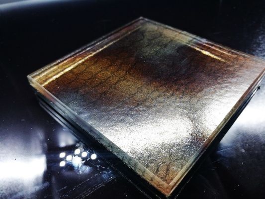 Tấm ốp chống mài mòn Màu hổ phách Dây thủy tinh nhiều lớp 6,5mm
