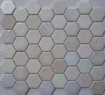 Gạch thủy tinh hình chữ nhật Mosaic 4x4 4mm chịu nhiệt độ