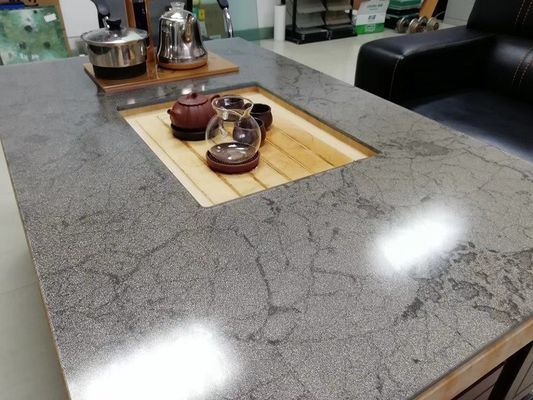 Mặt bàn màu xám Tấm kính nhiều lớp cường lực