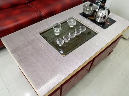 Mặt bàn màu xám Tấm kính nhiều lớp cường lực