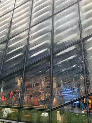 Rèm tường mờ 6000x1830mm Kính nhiều lớp chạm khắc