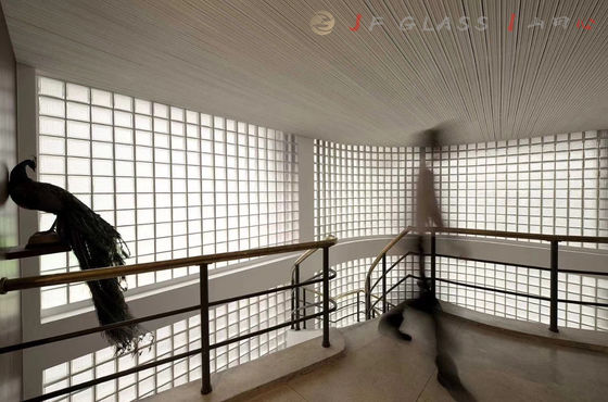 Gạch tường kính trong suốt có mây 50mm 8x8x4 kiến ​​trúc