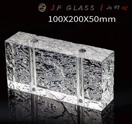 Khách sạn Clear Float Handrail Pavement Khối kính 6x8