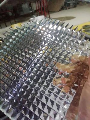 Kết cấu bề mặt Kính khắc cát 10MM Phun cát