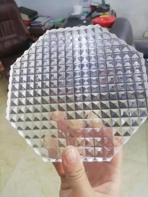 Kết cấu bề mặt Kính khắc cát 10MM Phun cát