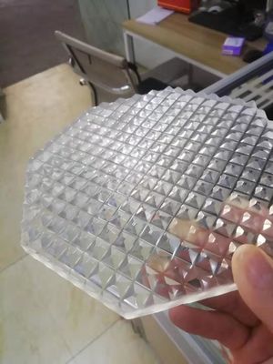 Kết cấu bề mặt Kính khắc cát 10MM Phun cát