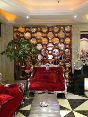 Vách ngăn màu xanh lam K9 Tấm pha lê thủy tinh trong suốt SGCC