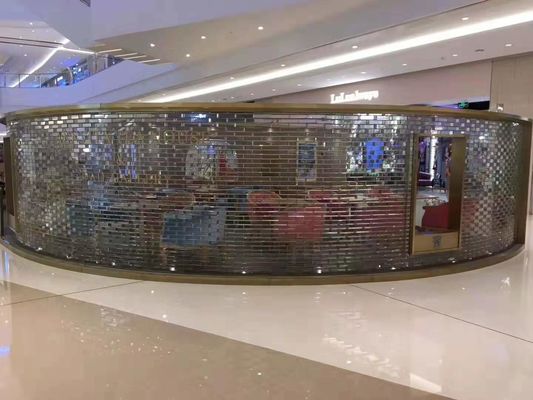 Hiệu ứng gương Chống trượt 80mm Khối cửa sổ phòng tắm bằng kính