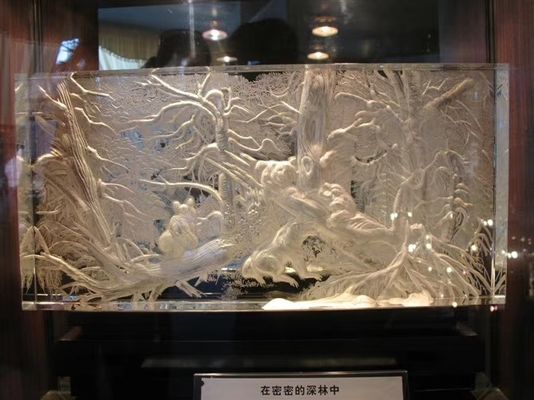 Thiết kế đồ họa 3D Kính acrylic pha lê SGCC 5mm được chạm khắc rõ nét